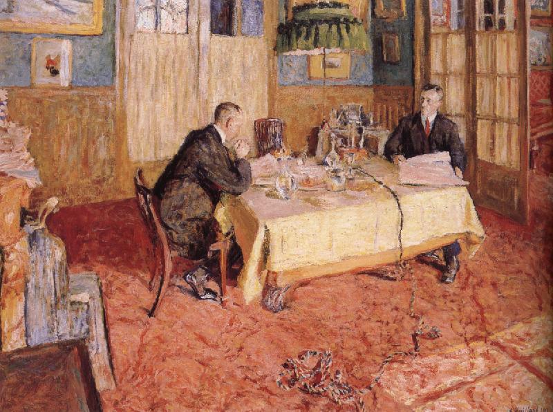 Edouard Vuillard In the office oil painting image